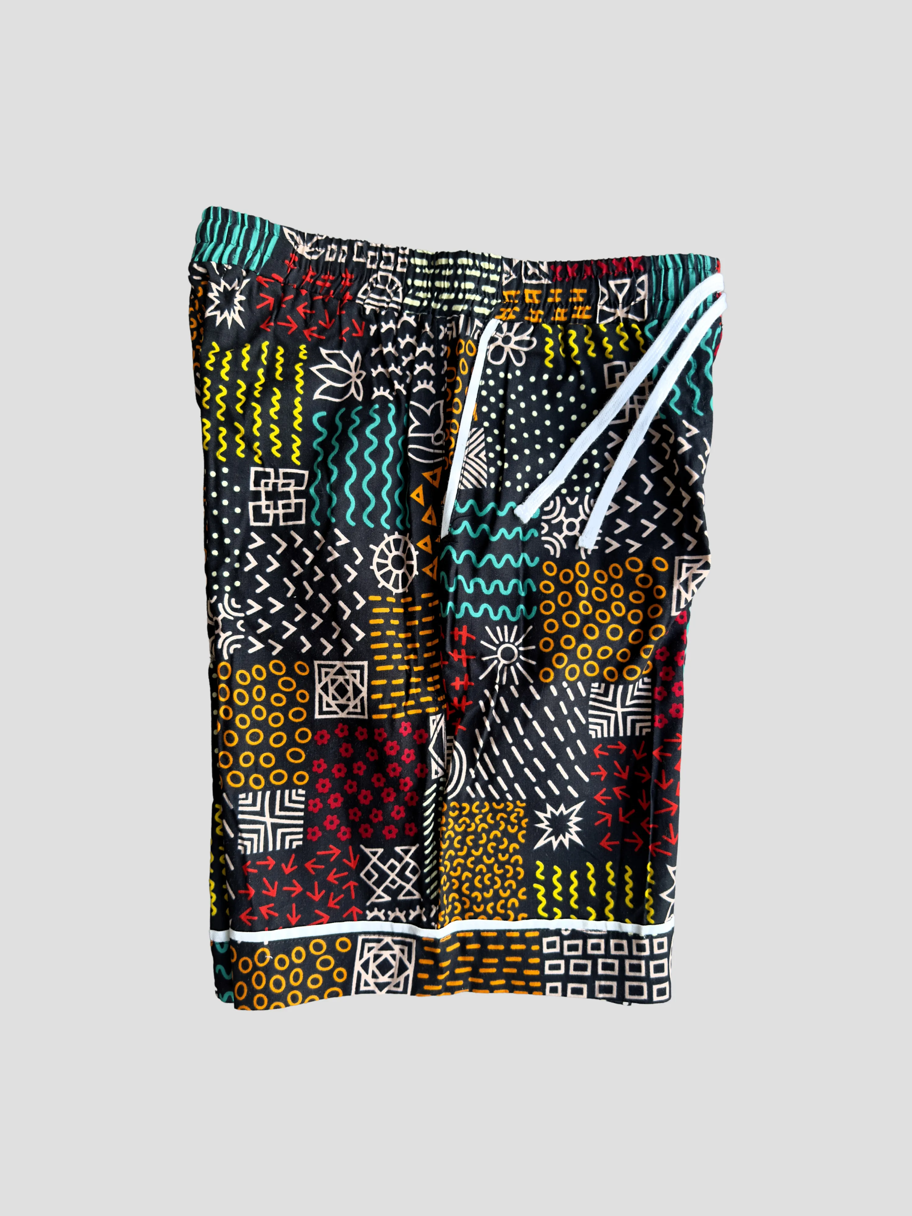 Kitenge Design Lounge Short Women Mudcloth Pattern