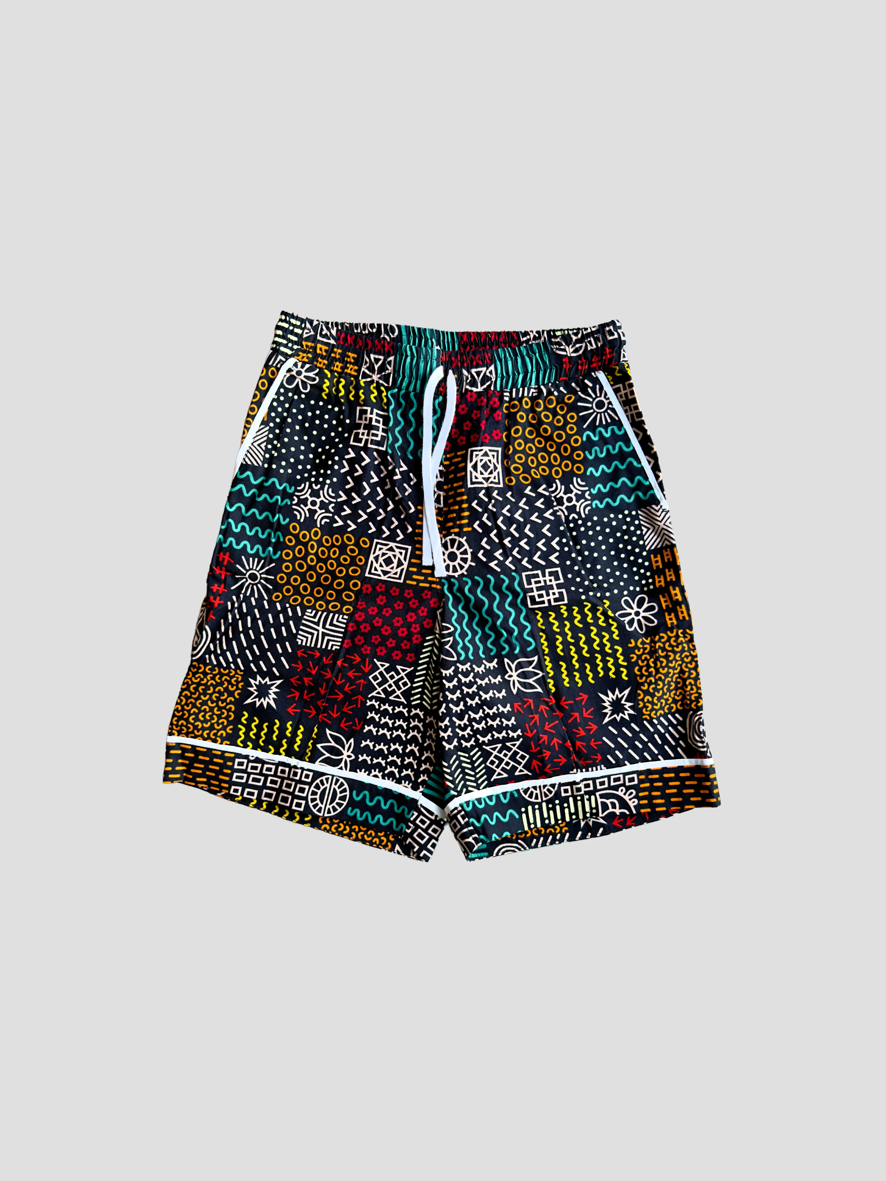 Kitenge Design Lounge Short Women Mudcloth Pattern