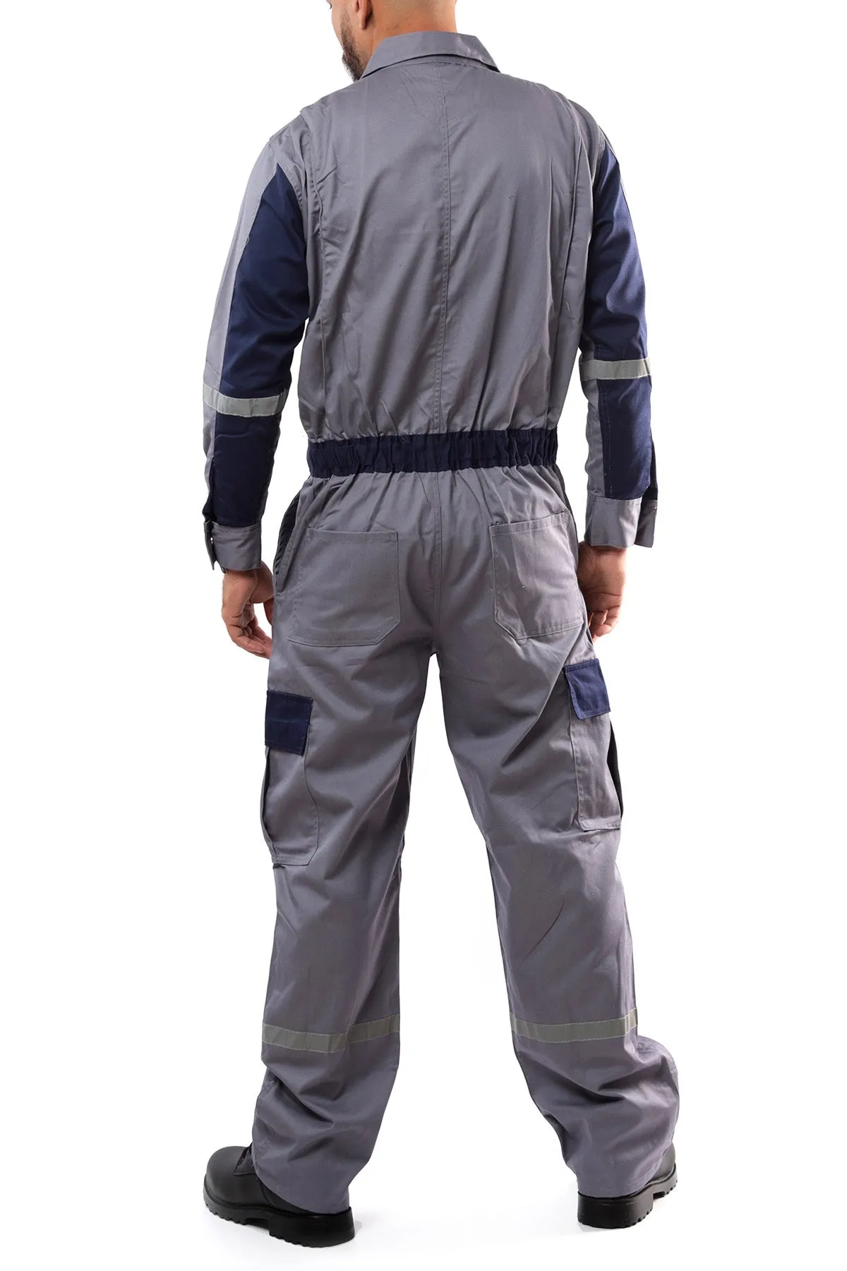 Kolossus Deluxe Long Sleeve Cotton Blend Coverall with Enhanced Visibility