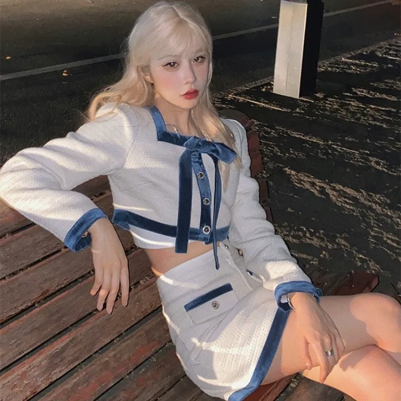 Korean Kawaii Mini Skirt Suit