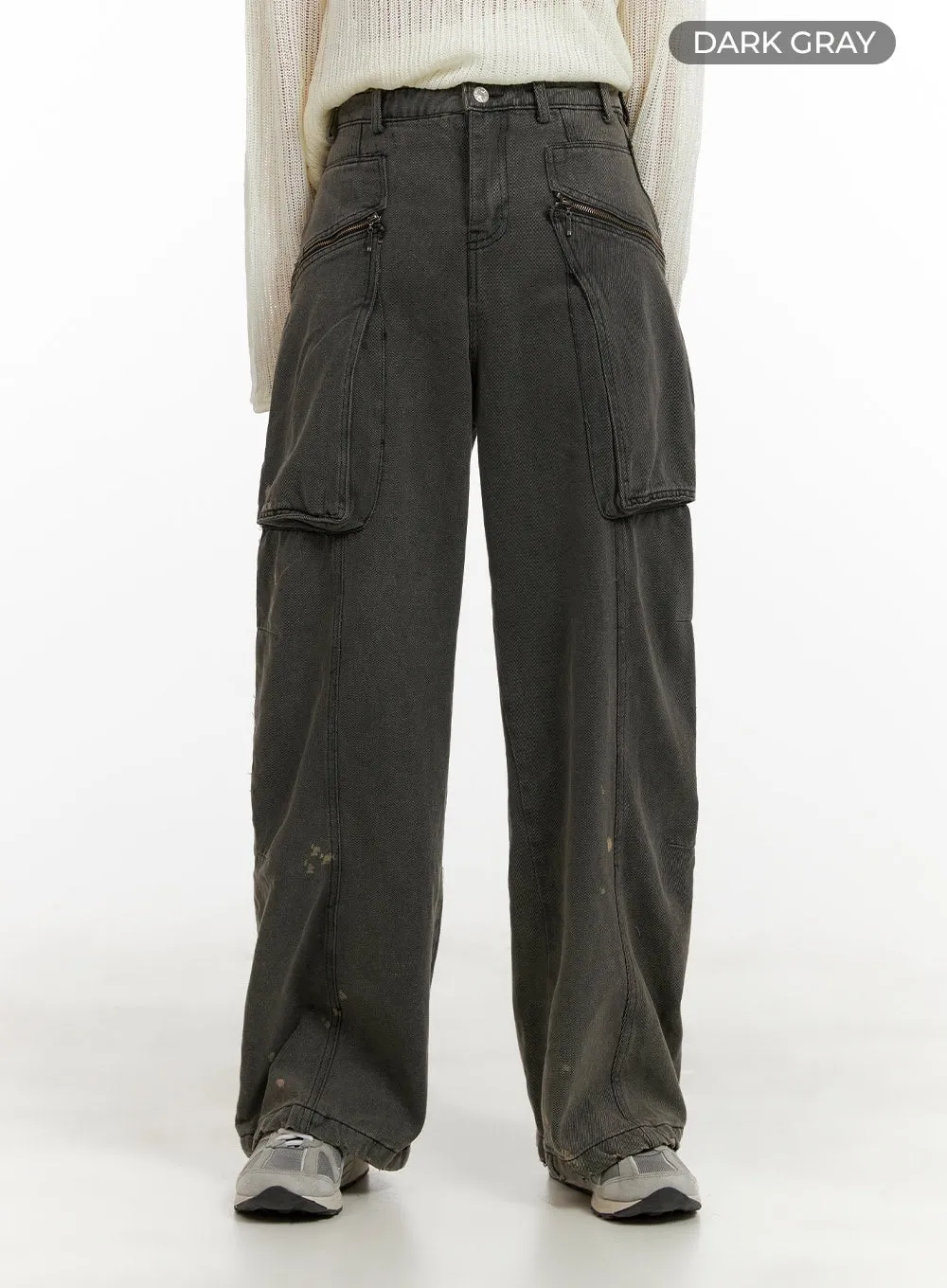 Loose Fit Cargo Jeans CY402