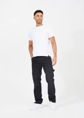 LOOSE FIT CARPENTER STYLE JEAN WITH HEM SPLIT DETAIL