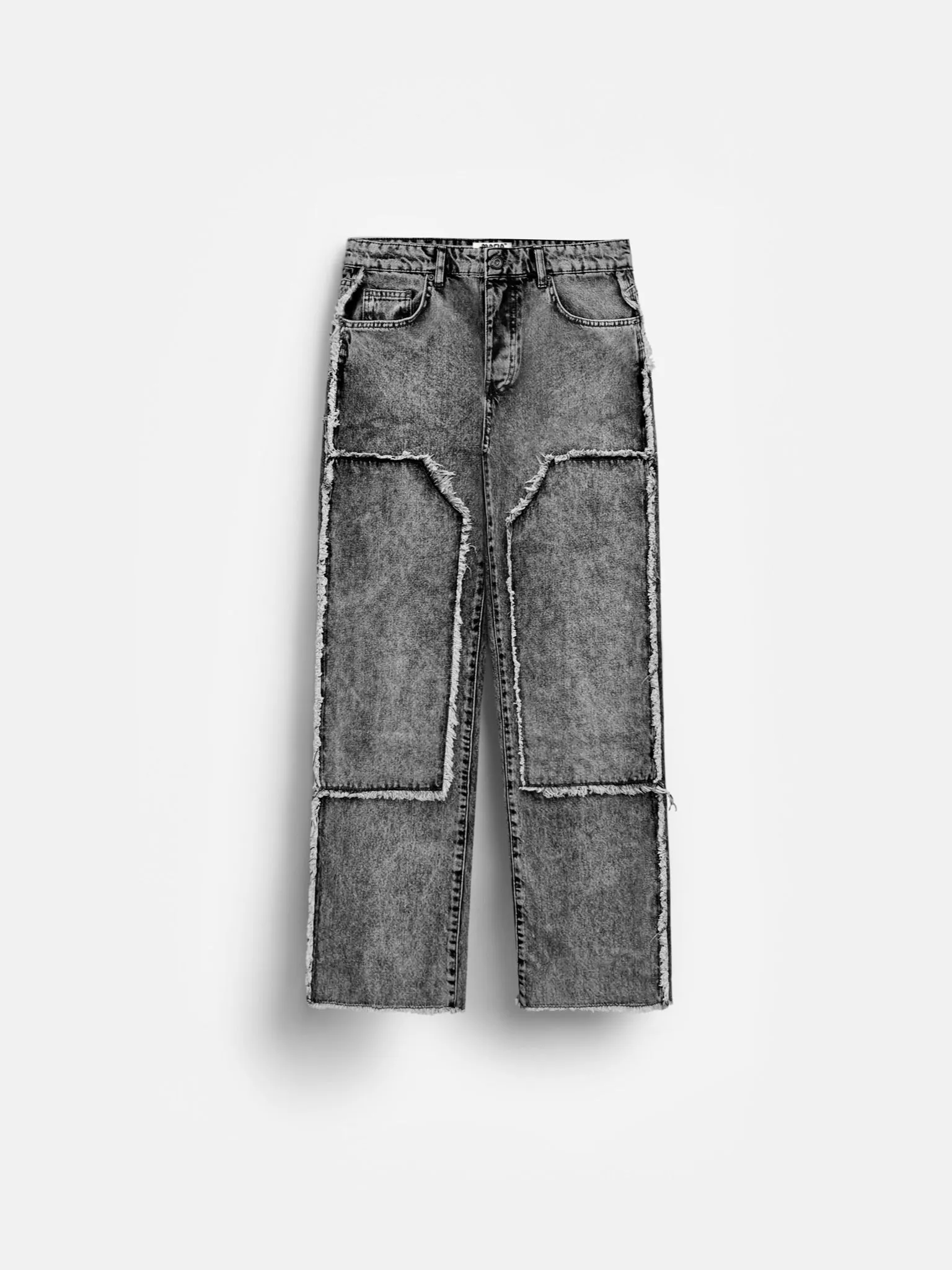 Loose Fit Torn Detail Jean - Anthracite