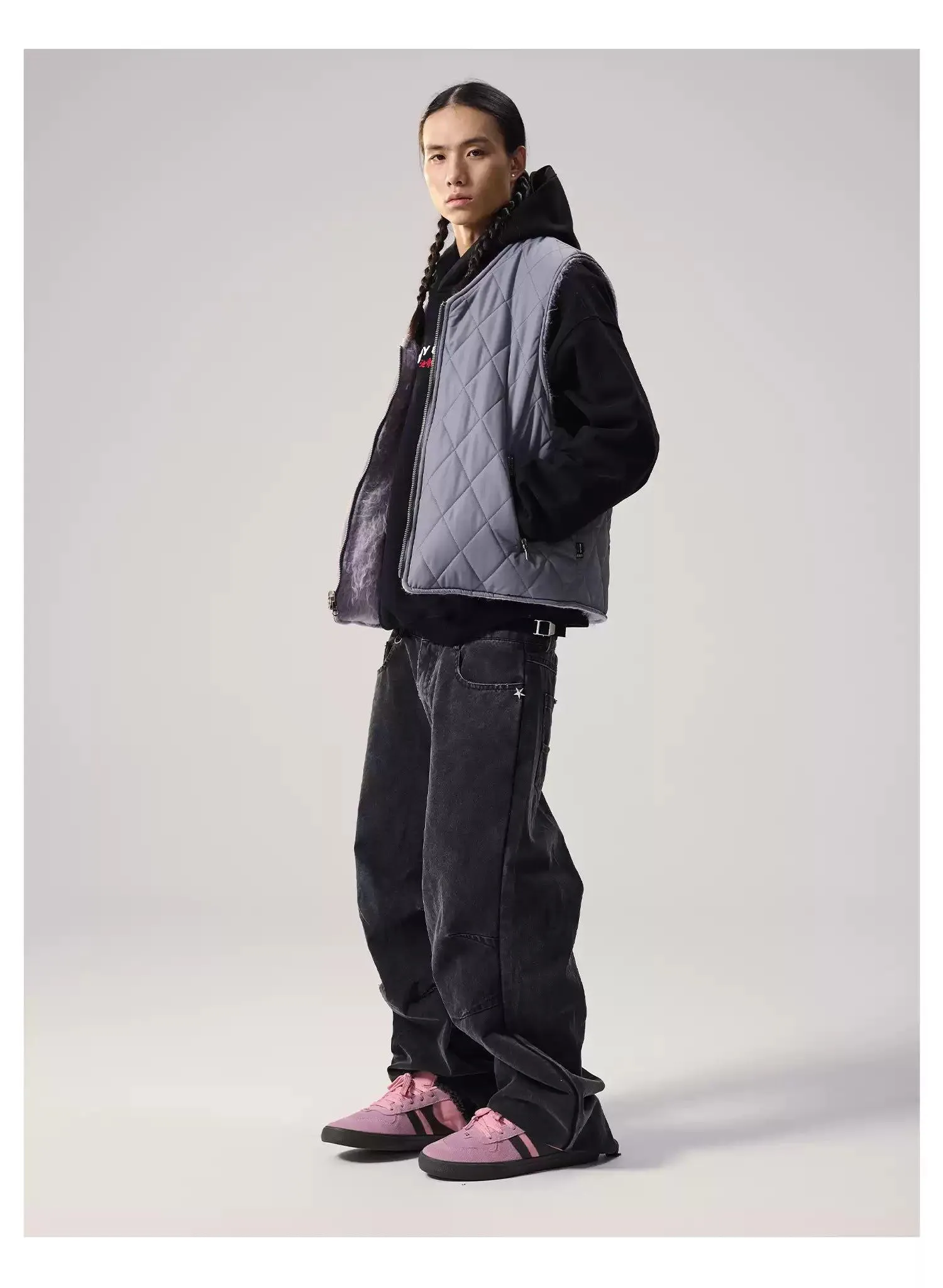 Loose Fit Washed Workwear Jeans