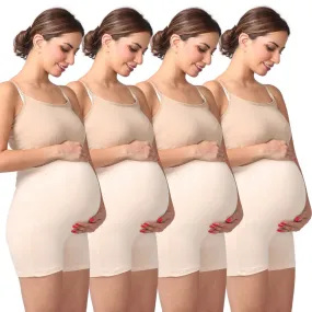 Maternity Undershorts | Mid Thigh Length | Chafe Free | 4-Pack