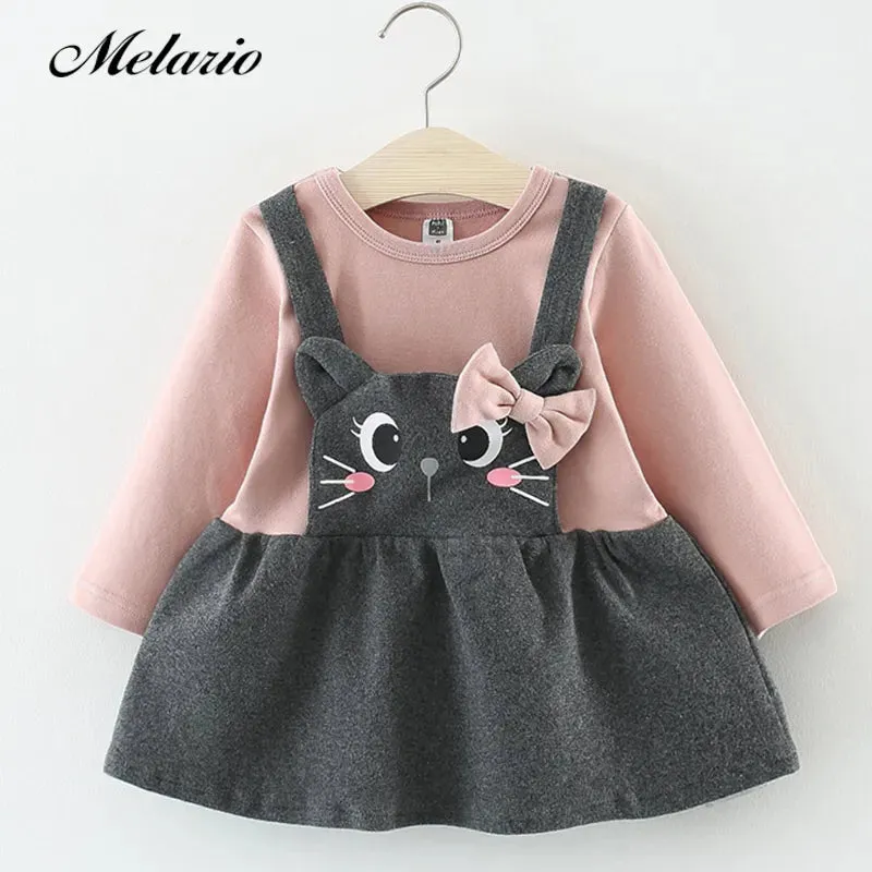 Melario Baby Girl Long Sleeve Dress