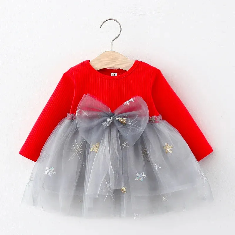 Melario Baby Girl Long Sleeve Dress