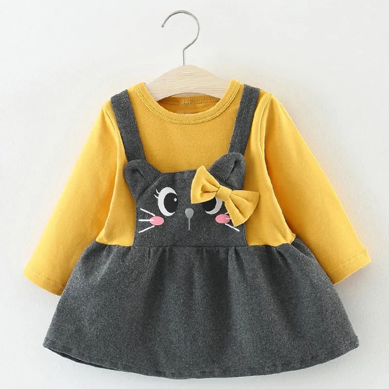 Melario Baby Girl Long Sleeve Dress