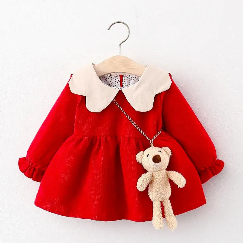 Melario Baby Girl Long Sleeve Dress