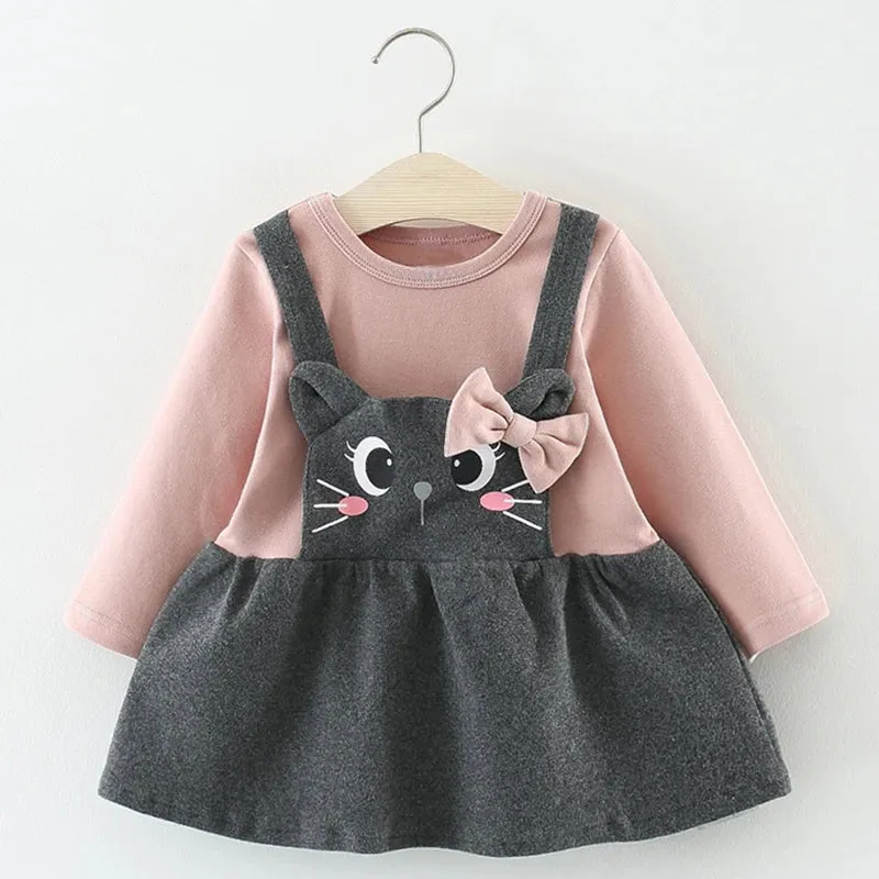 Melario Baby Girl Long Sleeve Dress