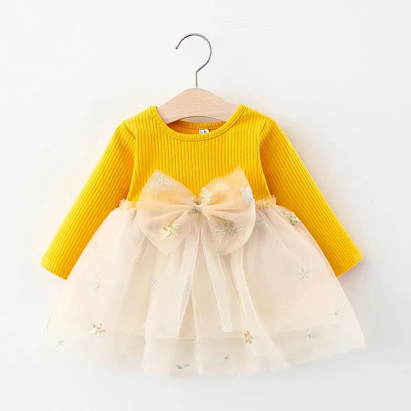 Melario Baby Girl Long Sleeve Dress