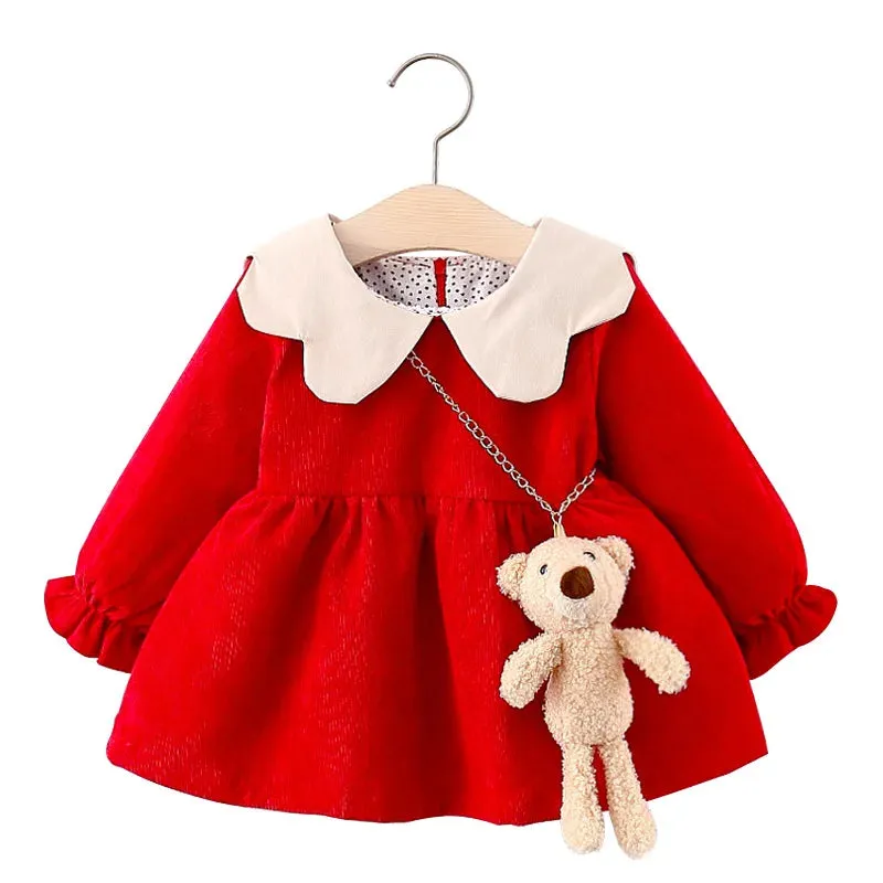 Melario Baby Girl Long Sleeve Dress