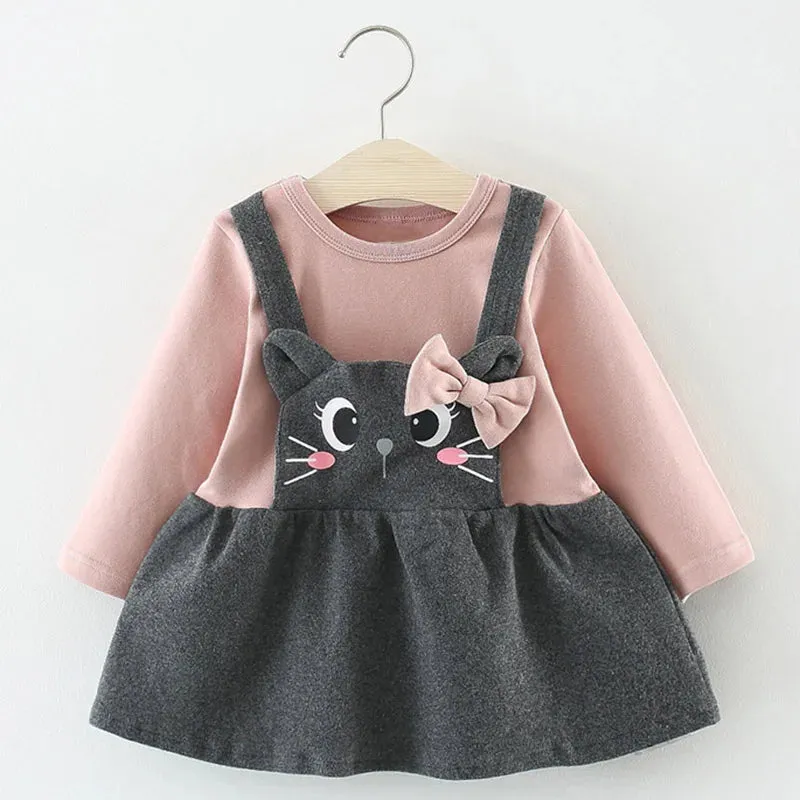 Melario Baby Girl Long Sleeve Dress