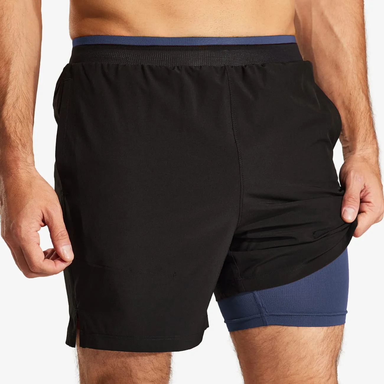 Men's 2 in 1 Running Shorts 5"