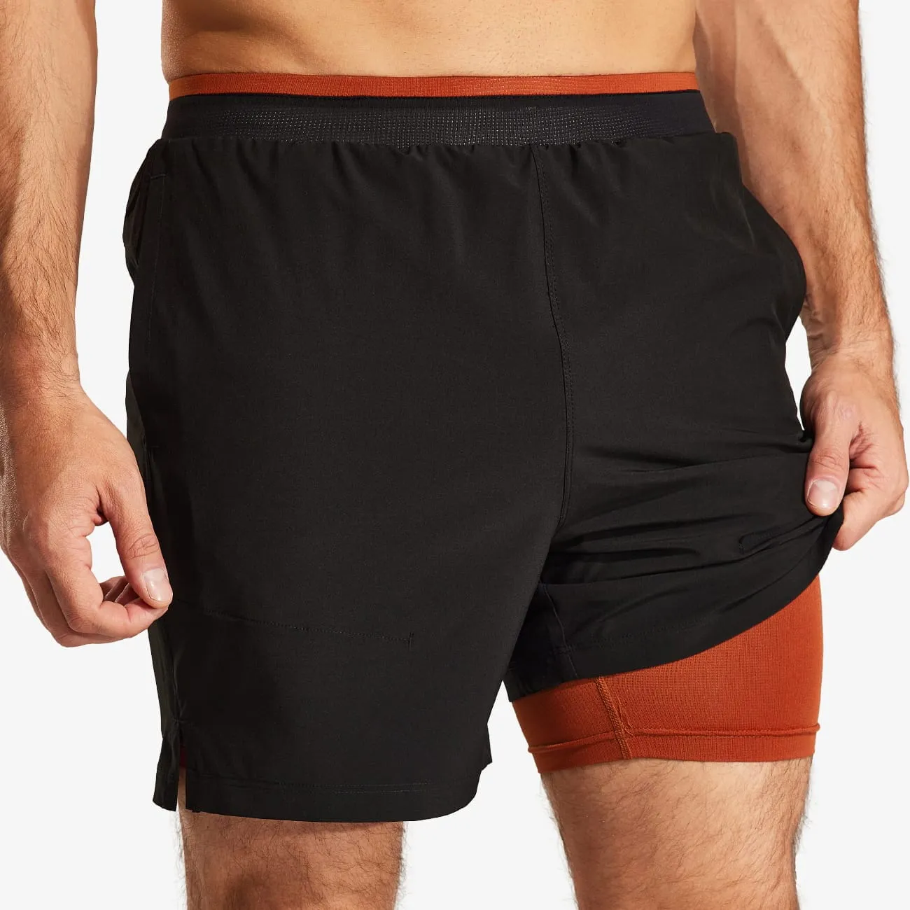 Men's 2 in 1 Running Shorts 5"