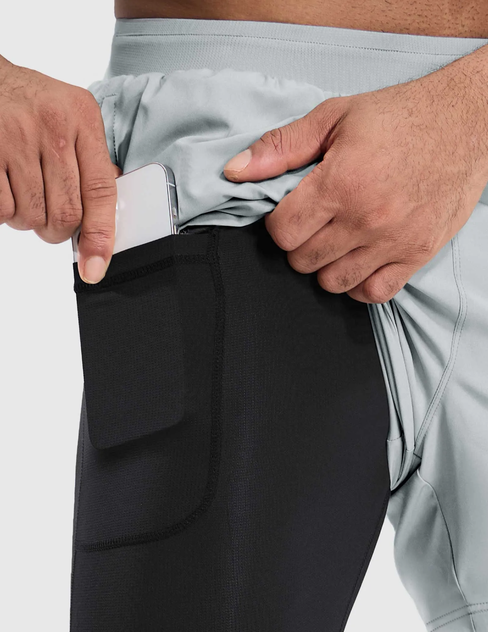 Men's 2 in 1 Running Shorts 5"