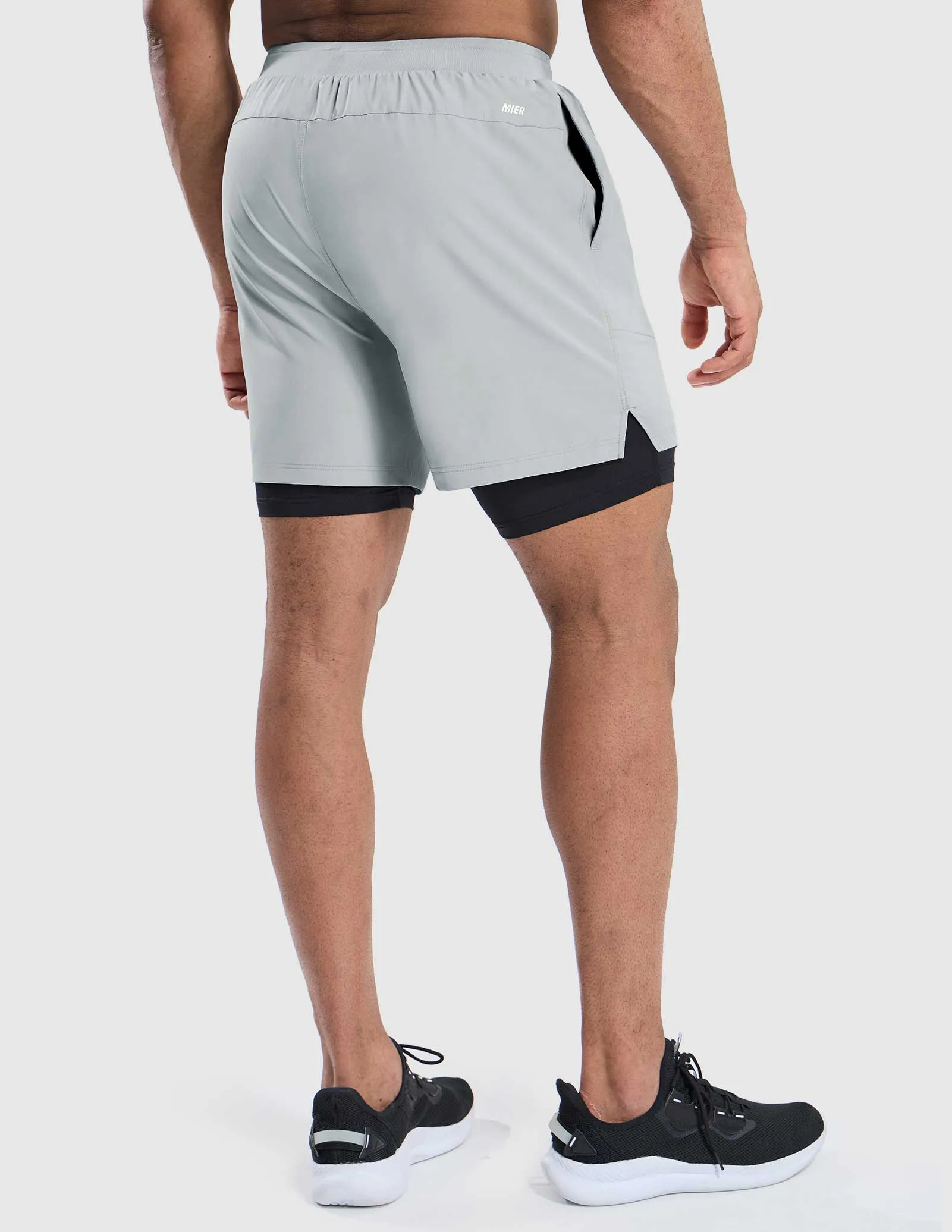 Men's 2 in 1 Running Shorts 5"