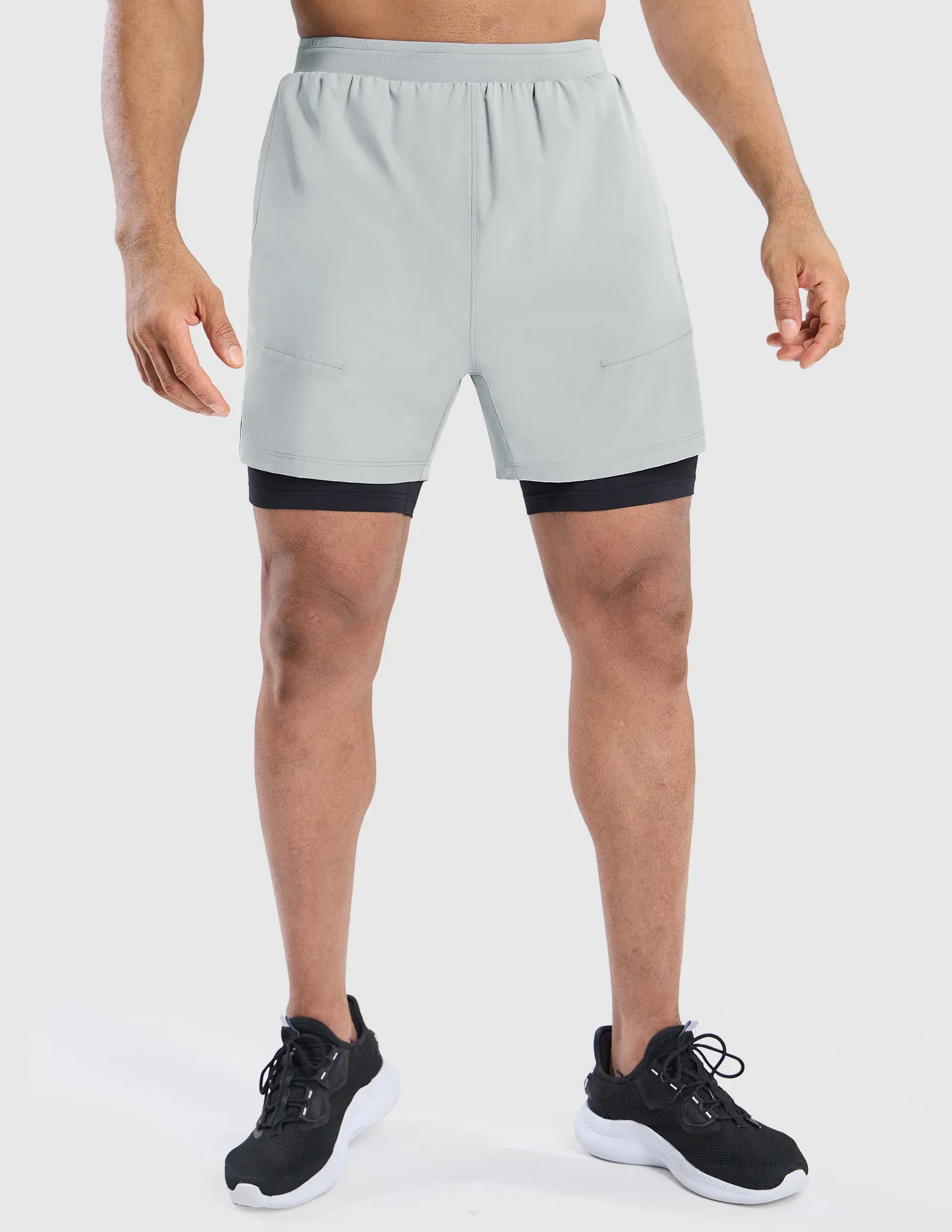 Men's 2 in 1 Running Shorts 5"
