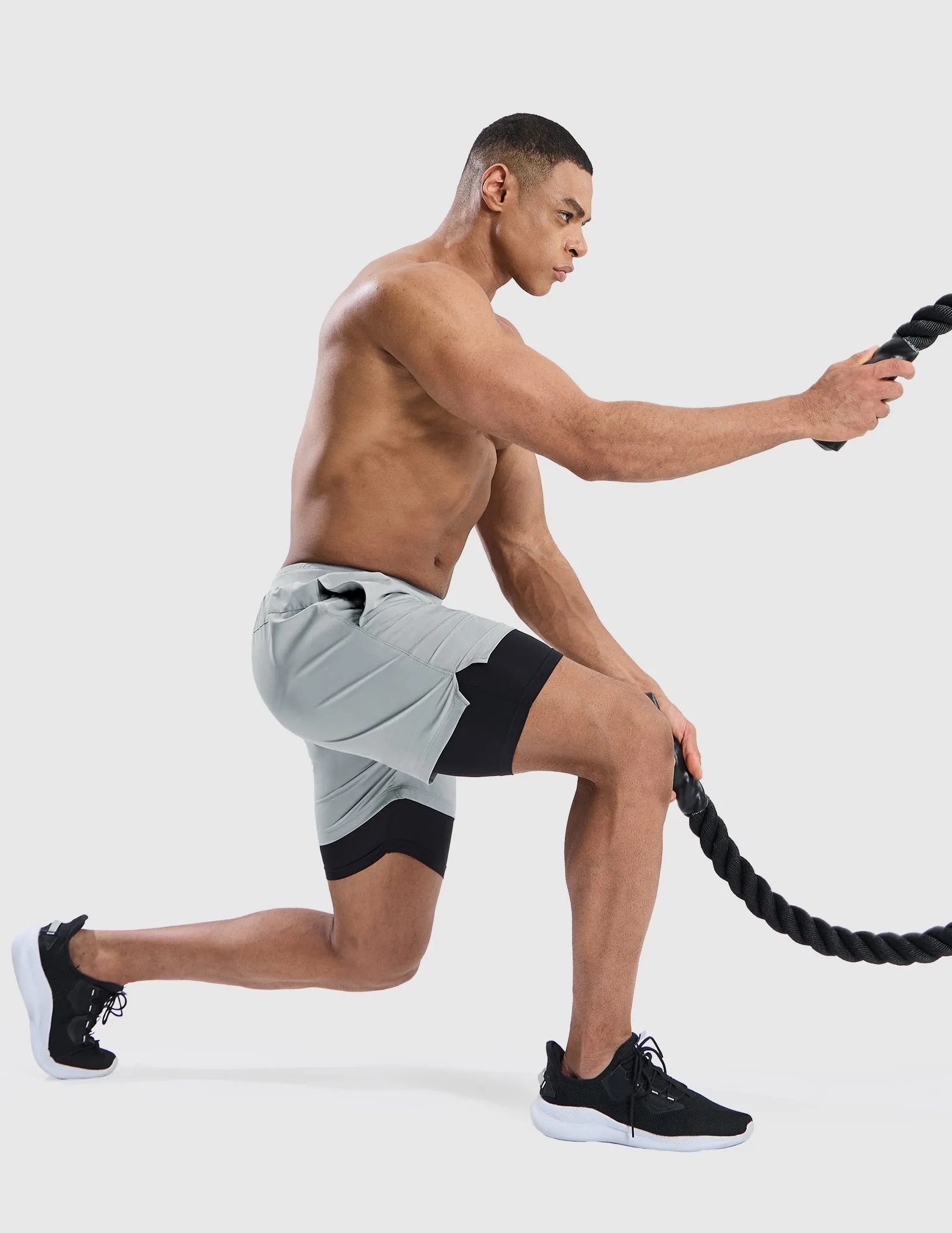 Men's 2 in 1 Running Shorts 5"