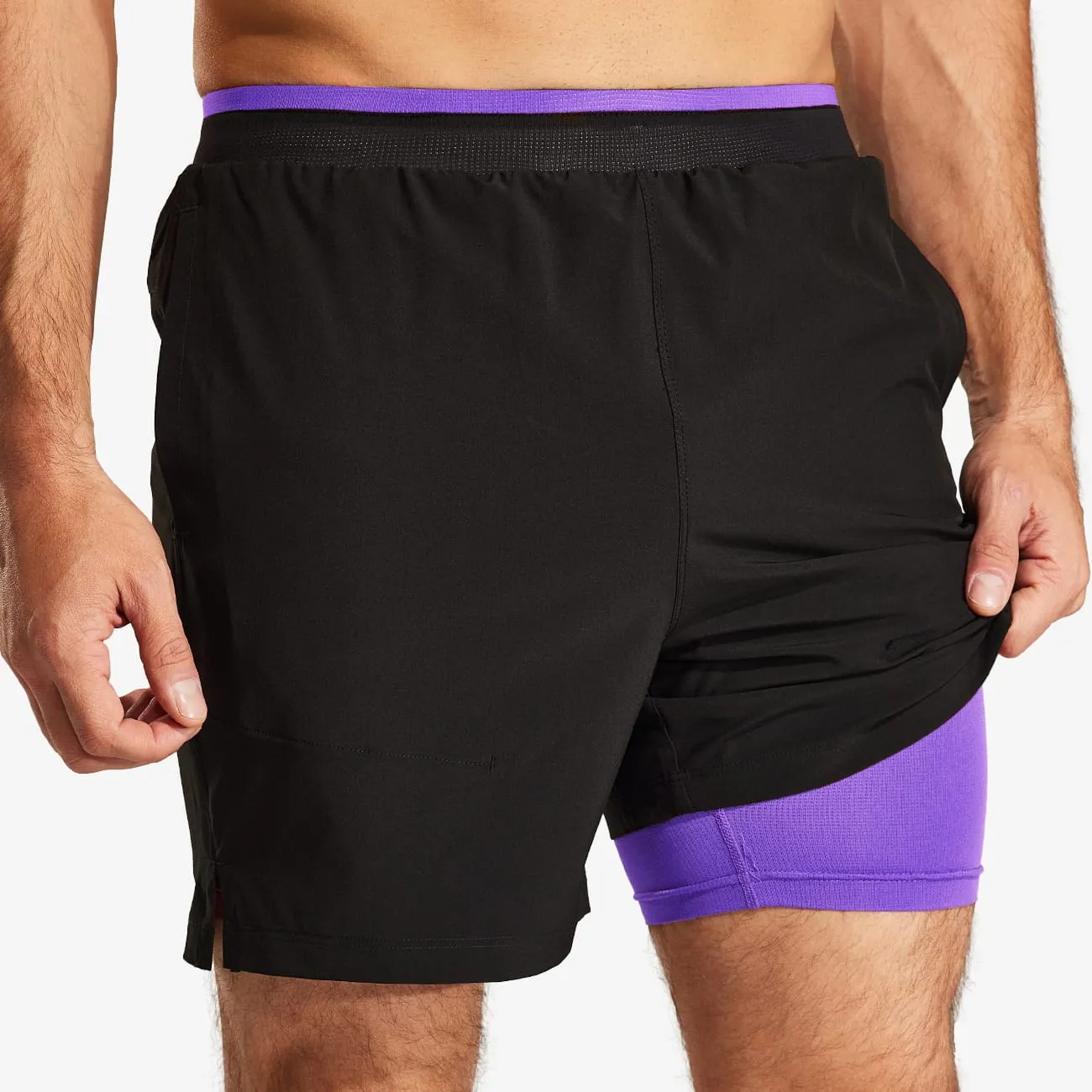 Men's 2 in 1 Running Shorts 5"