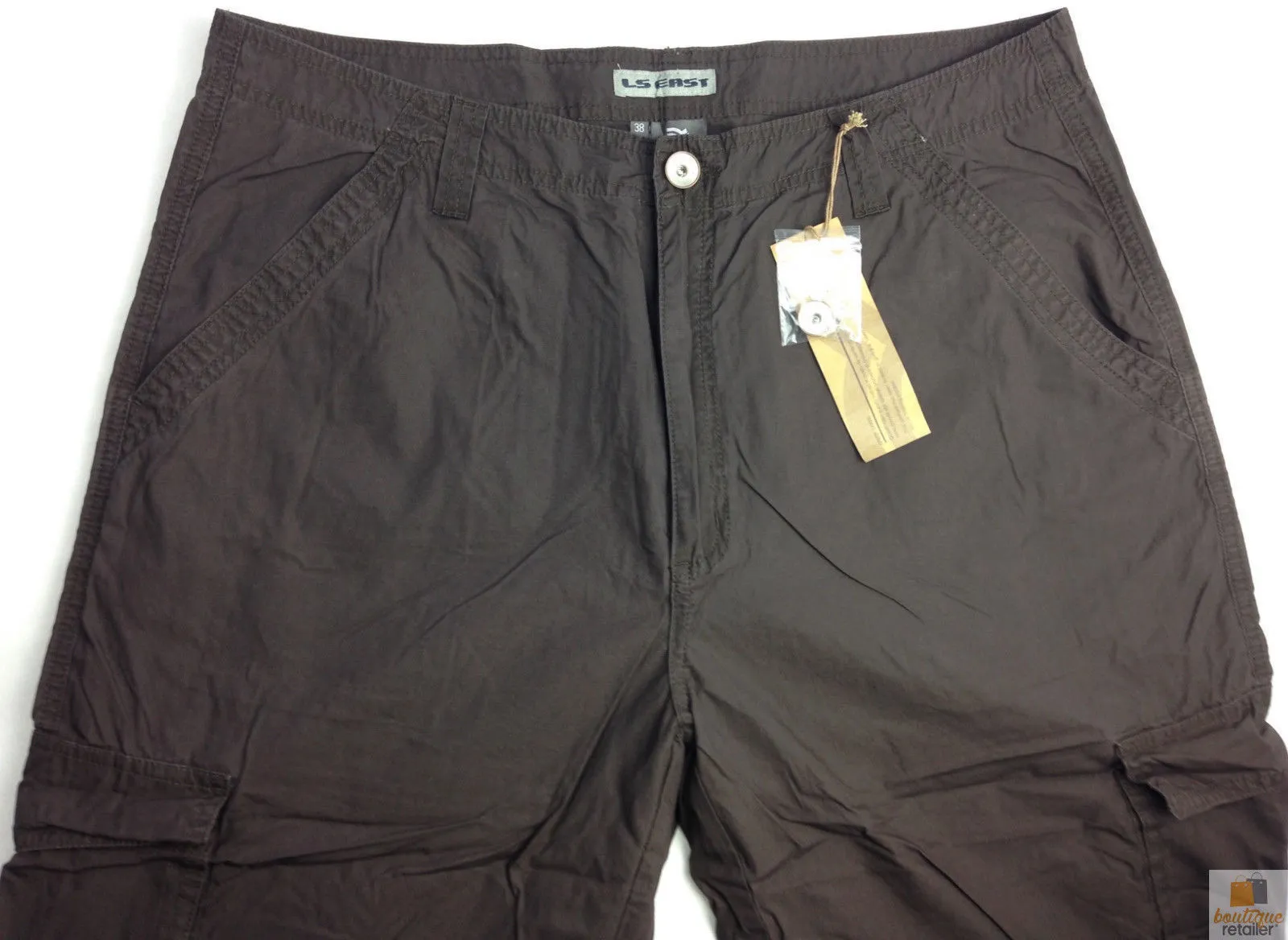 Mens 3/4 CARGO SHORTS Long Pants 100% COTTON Army Military Combat Summer