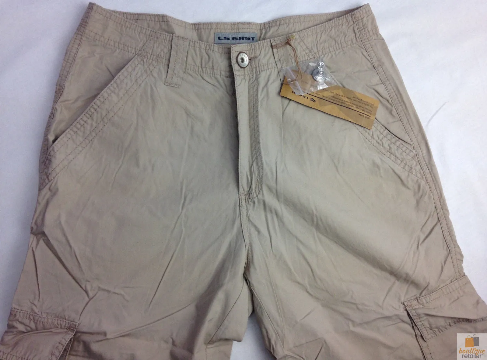 Mens 3/4 CARGO SHORTS Long Pants 100% COTTON Army Military Combat Summer