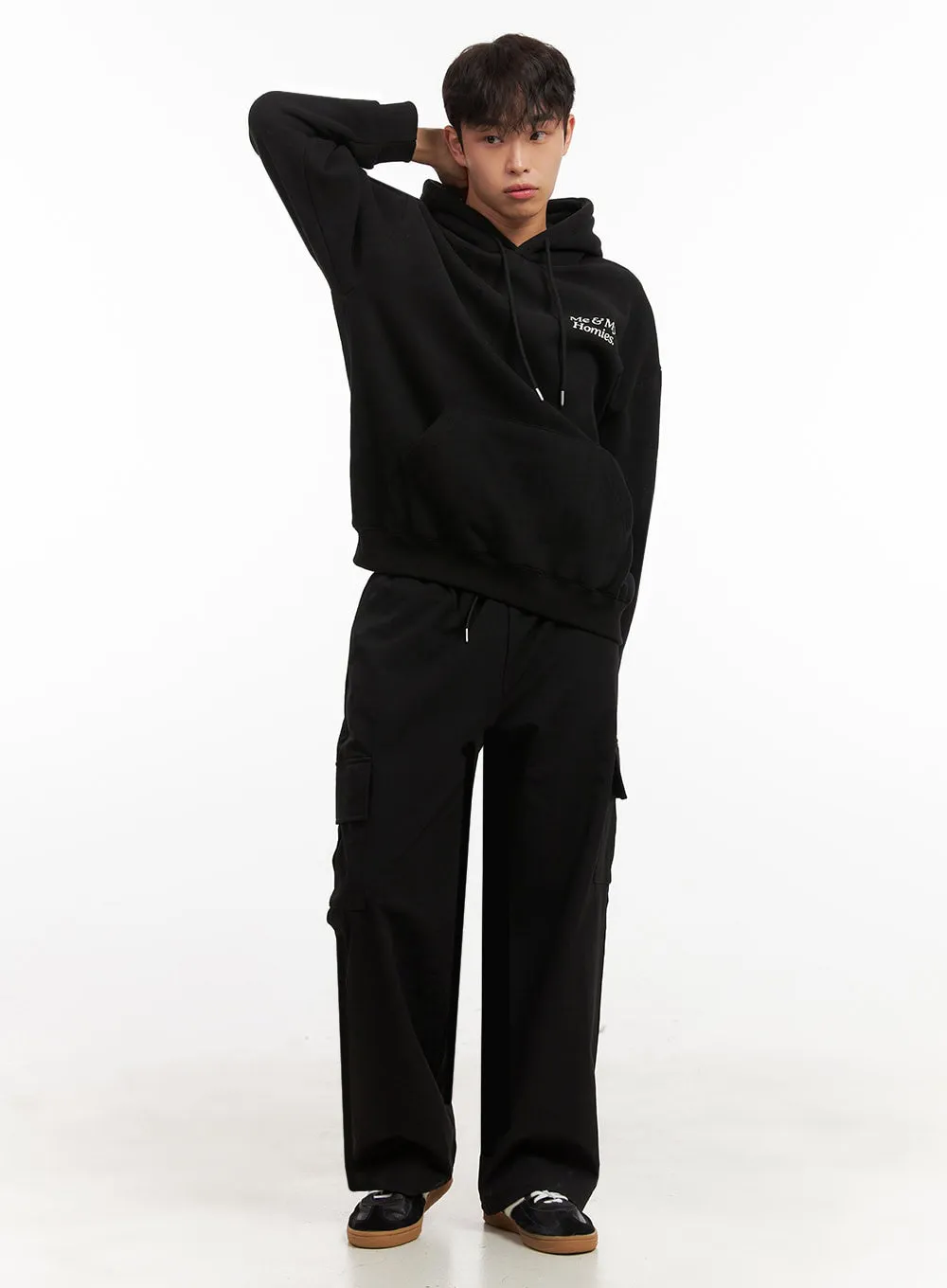 Men's Cargo Straight-Leg Sweatpants ID431