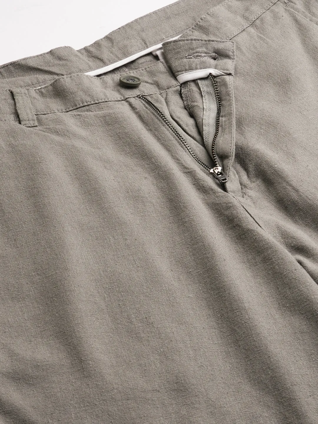 Men's Cotton Lycra Olive Regular Fit Shorts