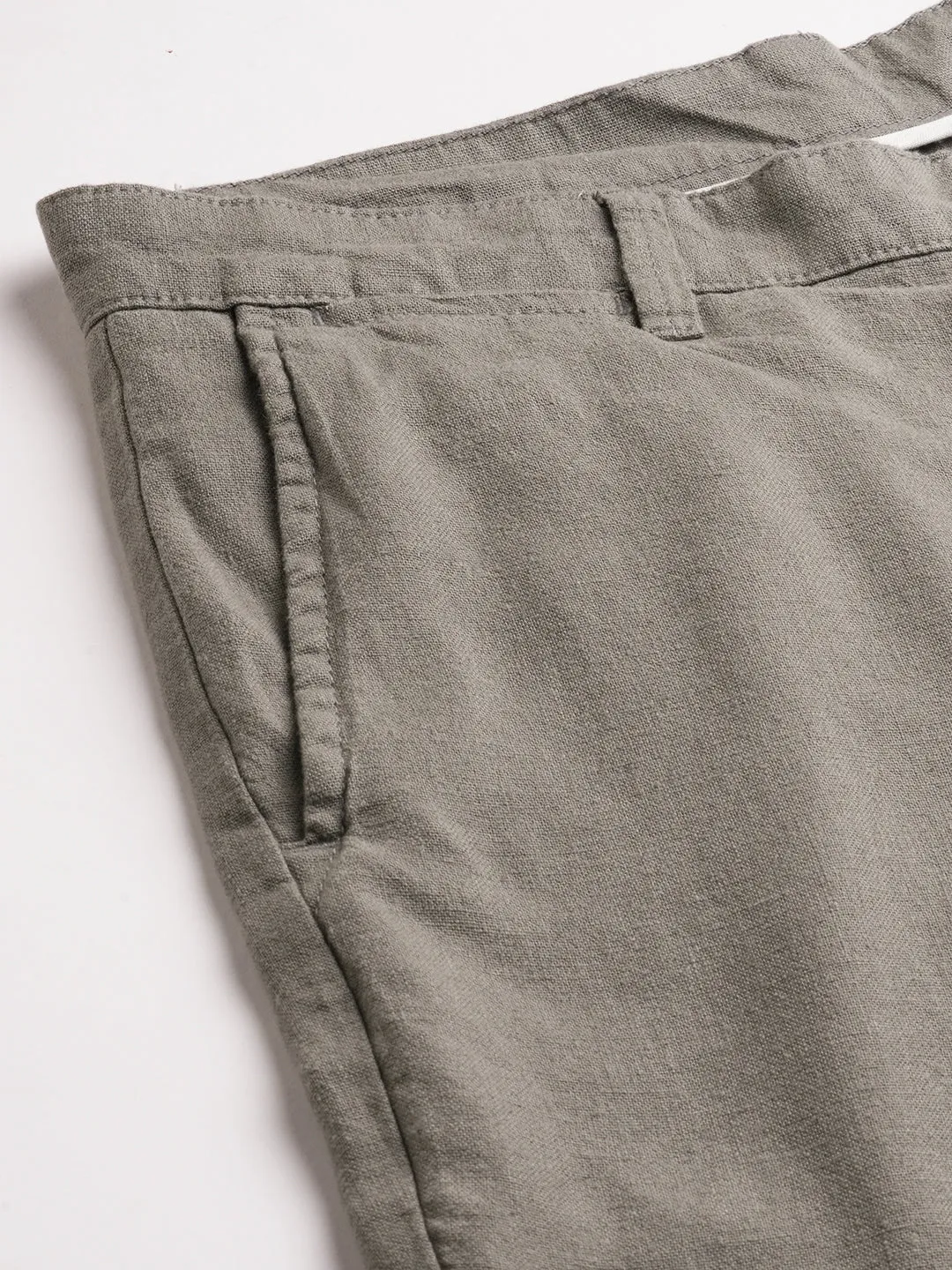 Men's Cotton Lycra Olive Regular Fit Shorts