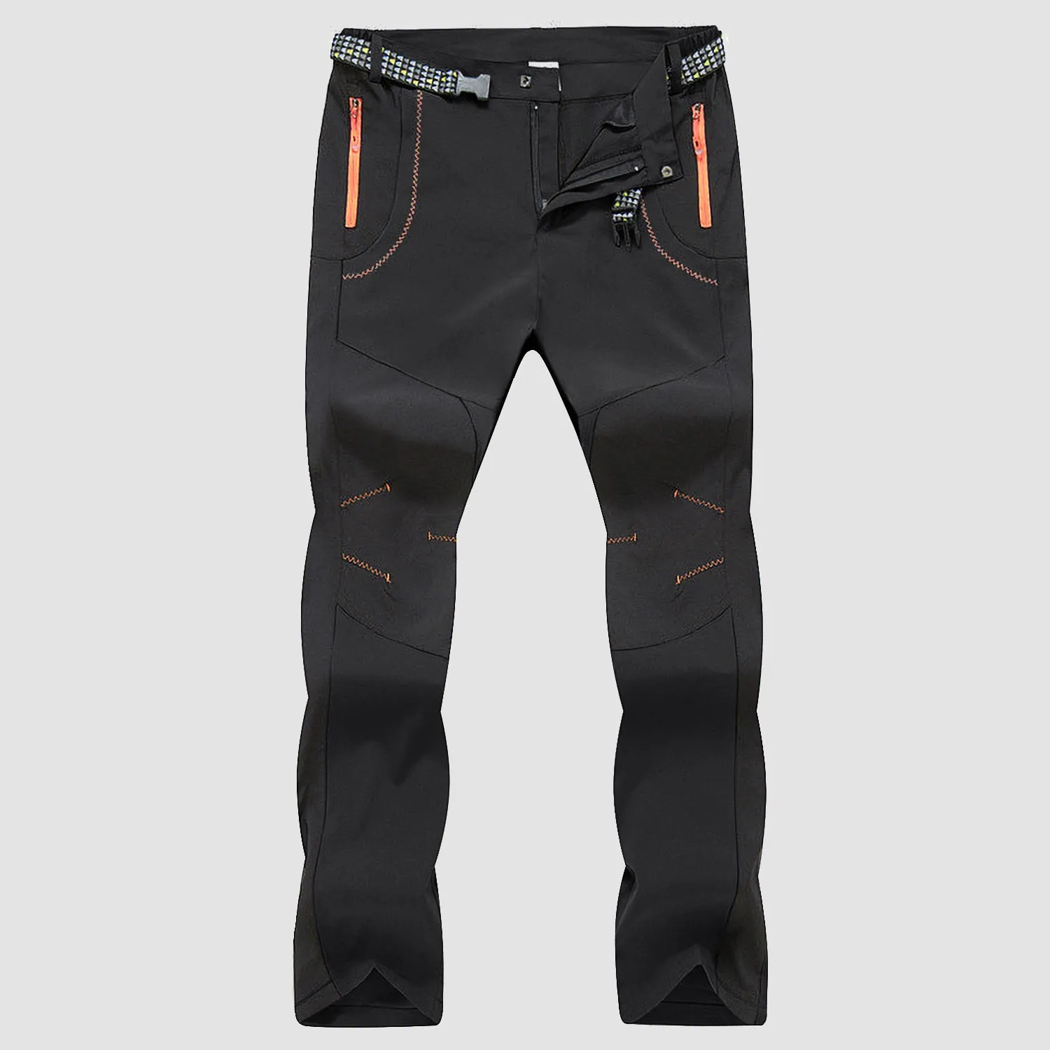 Men's Fleece Outdoor Winter Pants Waterproof Cargo Trousers