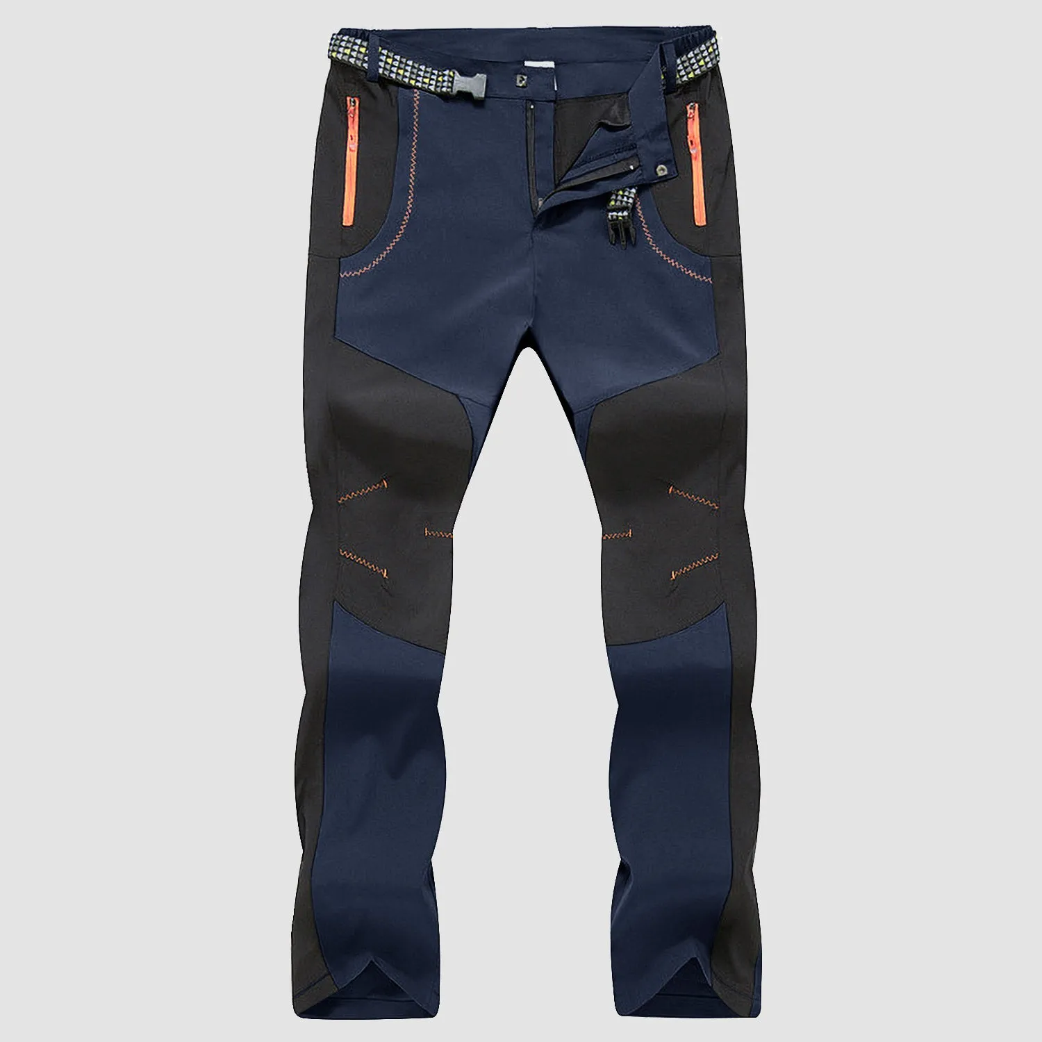 Men's Fleece Outdoor Winter Pants Waterproof Cargo Trousers