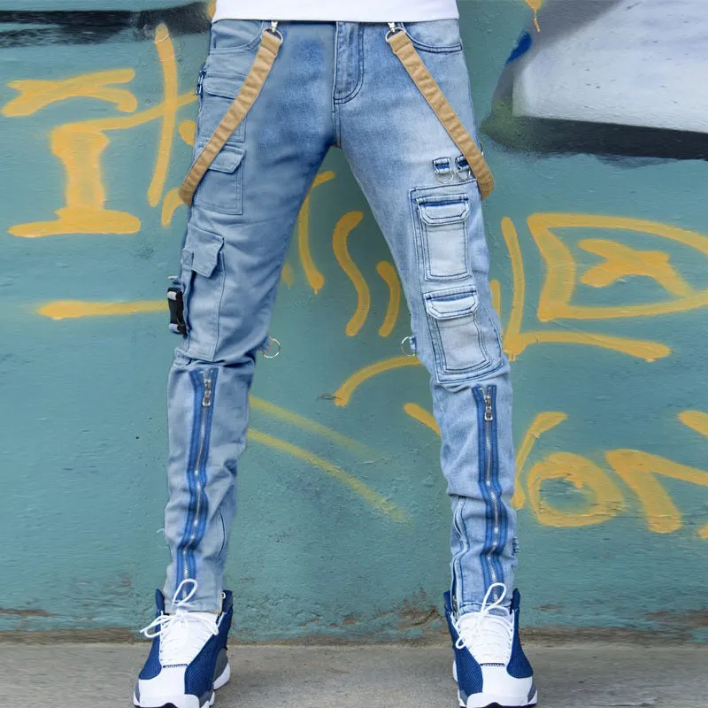 Men's Trendy Slim Fit Straight-Leg Pants - GlamzLife