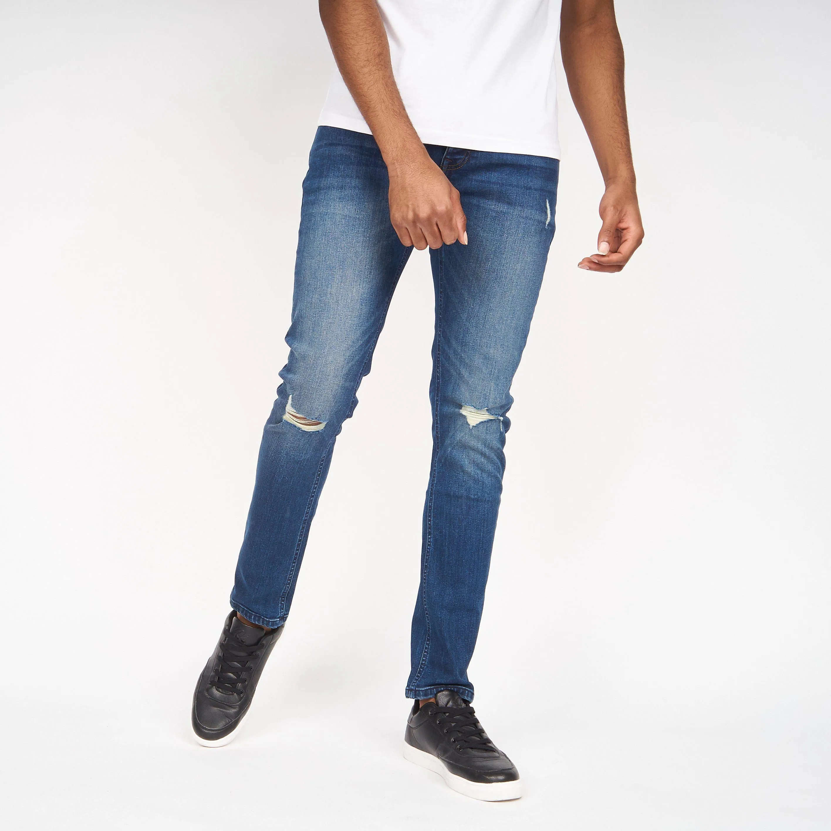 Money Mens Ape Rip Jeans Vintage Wash