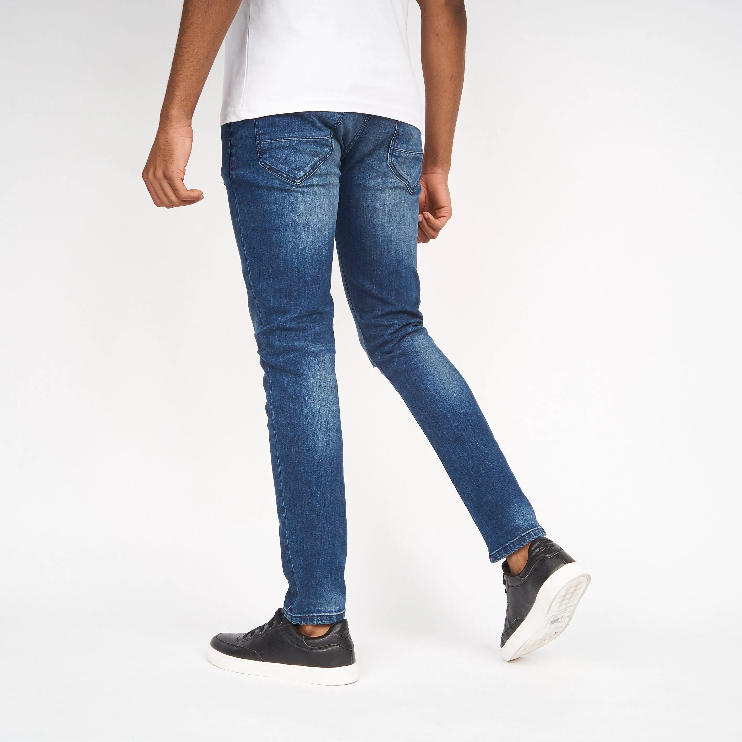 Money Mens Ape Rip Jeans Vintage Wash