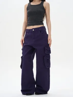 Multi-Pocket Distressed Cargo Pants