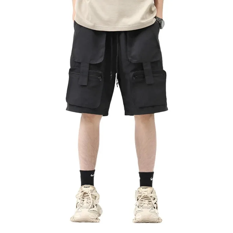 Multi-Pocket Strap Cargo Pants