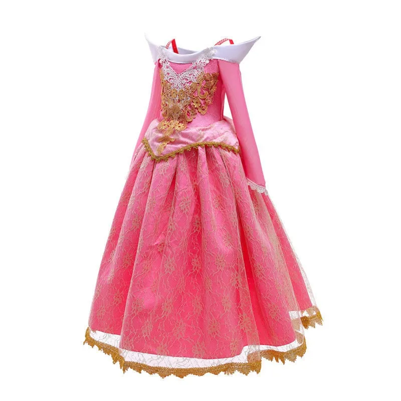 Princess Aurora Inspired Girls Dress