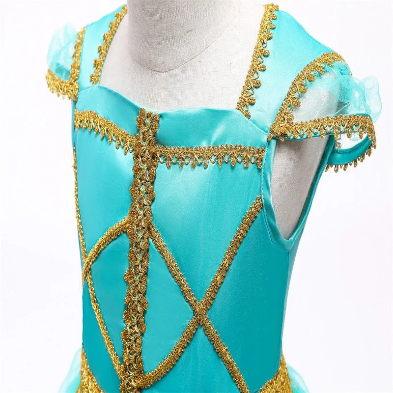 Princess Jasmine Inspired Girls Dress