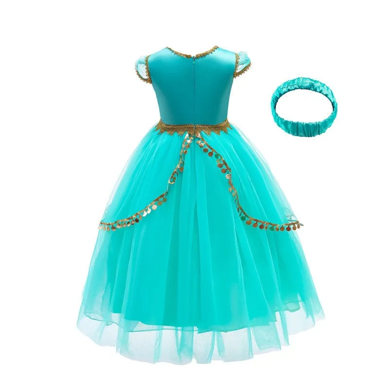 Princess Jasmine Inspired Girls Dress