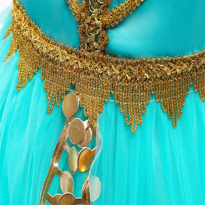 Princess Jasmine Inspired Girls Dress