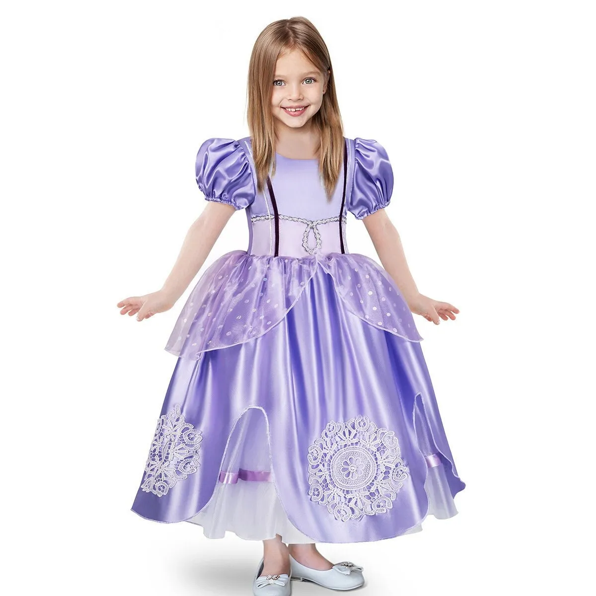 Purple Girls Rapunzel Inspired Dress