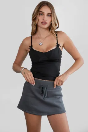 "The Palm Beach" Fleece Mini Skirt