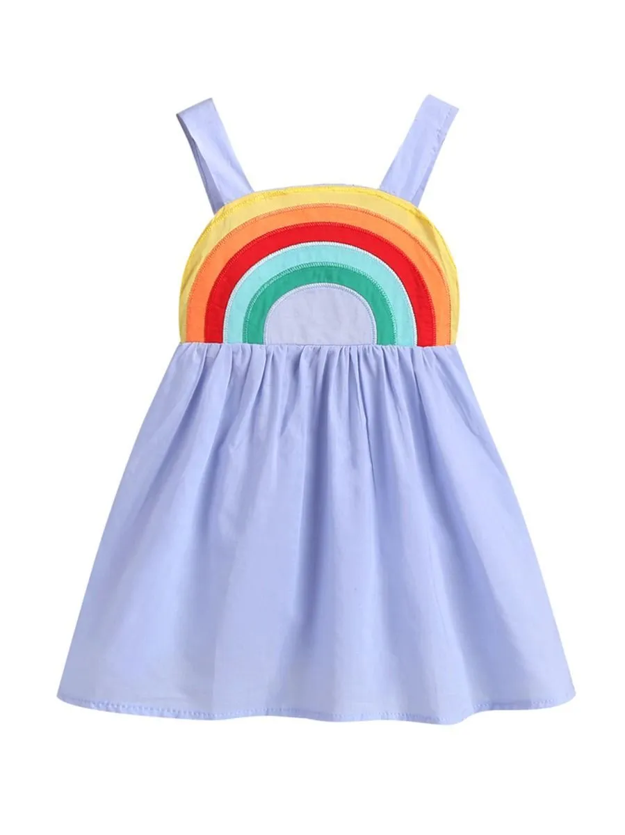 Rainbow Dresses Baby Toddler Girl Sundress