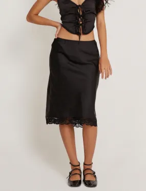 Rasira Slip Midi Skirt-FINAL SALE
