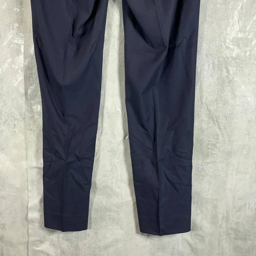REACTION KENNETH COLE Men's Navy Techni-Cole Slim-Fit Flat Front Pants SZ 35X32