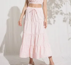 Real Love Gingham Skirt