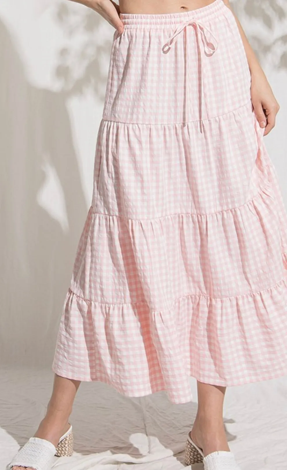 Real Love Gingham Skirt