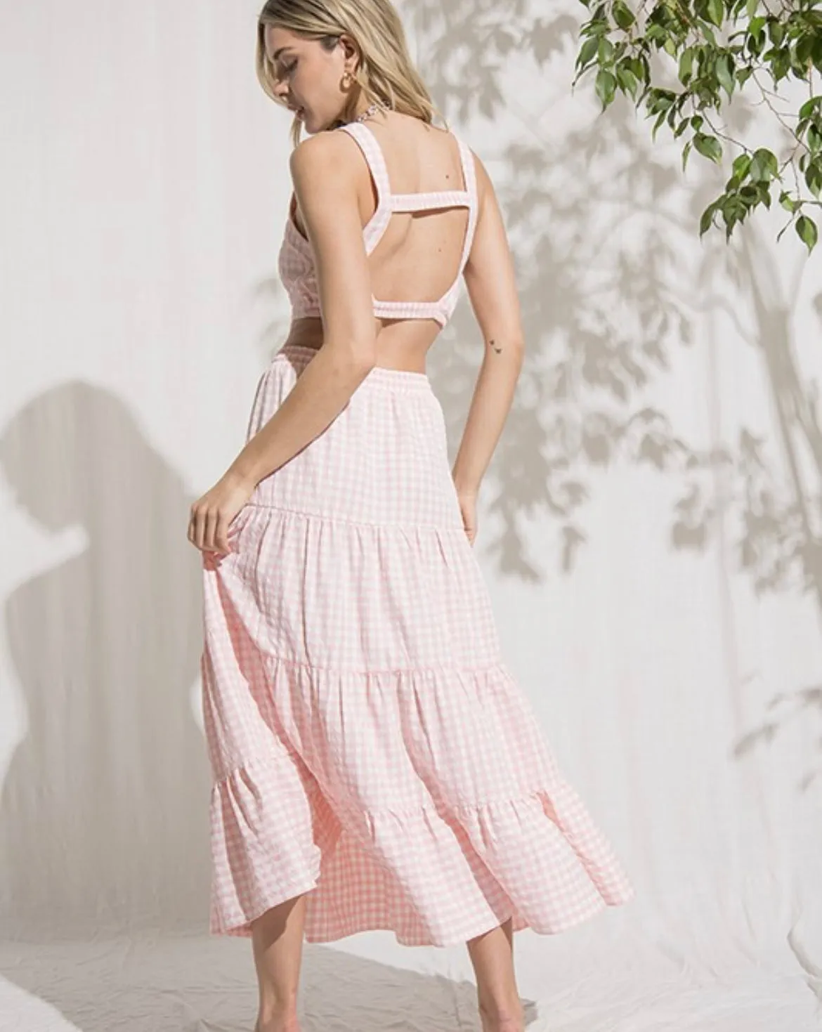 Real Love Gingham Skirt