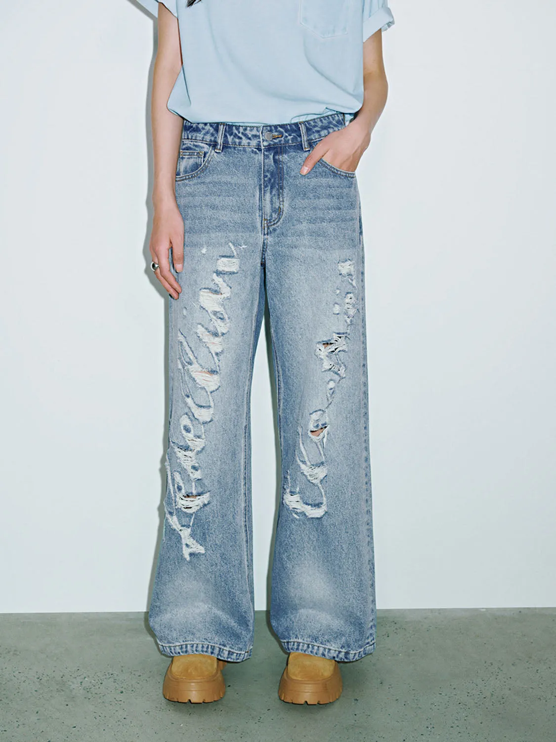 Ripped Denim Jeans