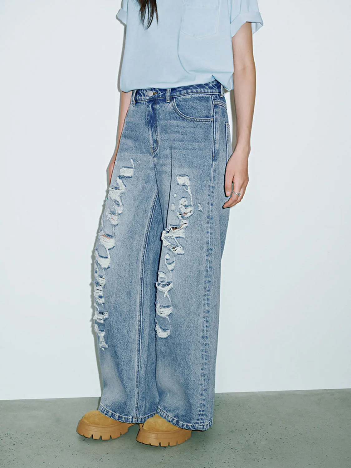 Ripped Denim Jeans